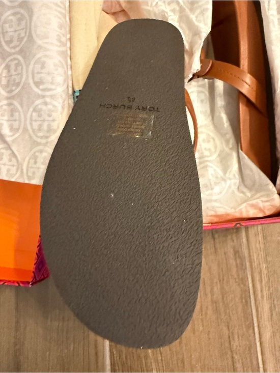 Tory Burch Miller Sandals | Shopbop Tory Burch Tan Miller Logo Thong Sandal
